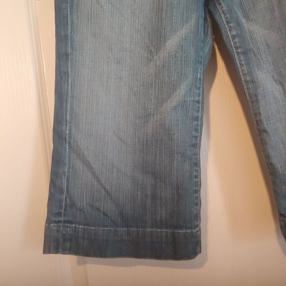 7 For all Mankind Dojo Jorts Womens Shorts Stretch Logo Denim Jean 29 Y2K - Picture 5 of 12